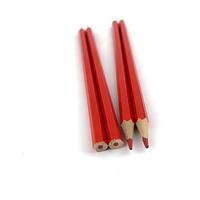 Crayon en bois de couleur rouge personnalisé avec logo, prix de gros bon marché, couleur unique
