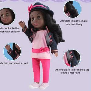 Noir mode poupée jouet filles cadeau semblant jouer 14 pouces réaliste afro-américain Mini Reborn doux Silicone bébé poupées - Product Image 3