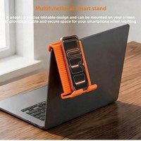 Nouveau support pliable en silicone pour téléphone portable et tablette, support de bureau intégré, à poser sur le bureau, support de téléphone portable réglable et portable