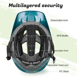 <span class=keywords><strong>BATFOX</strong></span> 2025 Unisex ligero <span class=keywords><strong>MTB</strong></span> <span class=keywords><strong>casco</strong></span> 2017/268 EN1078/CPSC certificado resistente a impactos PC + EPS Material ciclismo todoterreno - Product Image 5