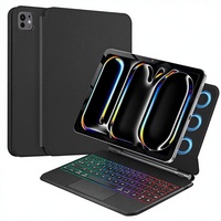 Étui de protection pour tablette iPad Pro 11 pouces avec clavier magique et fixation magnétique