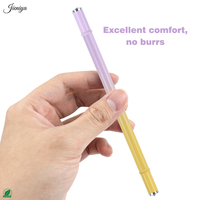 Vente en gros d'usine : Ensemble de pinceaux à double revêtement pour gel à ongles, avec manche métallique couleur dégradée, produits tendance pour salon et usage domestique