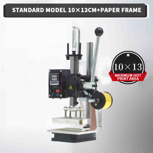 Machine de marquage à chaud industrielle compacte 220V 500W pour le cuir et le papier, presse manuelle pour gaufrage de plaques d'immatriculation W-H01 - Product Image 4