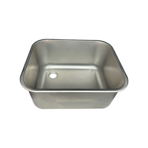 VICTORY KITCHEN Évier de cuisine carré en acier inoxydable fait à la main en acier inoxydable bassin en acier inoxydable pour fournitures d'hôtel et de restaurant - Product Image 1