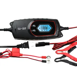 LefoP4 литиевая свинцово-кислотная батарея зарядное устройство для автомобиля и мотоцикла Зарядное устройство для обслуживания 6 В/1amp и 12 В/4amp