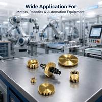 Engrenage droit en laiton H62 usiné sur mesure par CNC, module 0.3-2.0, engrenage OEM non standard pour bras robotique, AGV, moteur de réduction CC, automatisation
