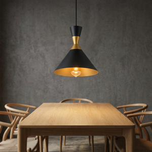 Modern Black Metal Touch Control Handmade CRIPendant <b>Light</b> E27 LED Warm White 3500K Bell Shape Adjustable Height Kitchen Lamps - Product Image 3