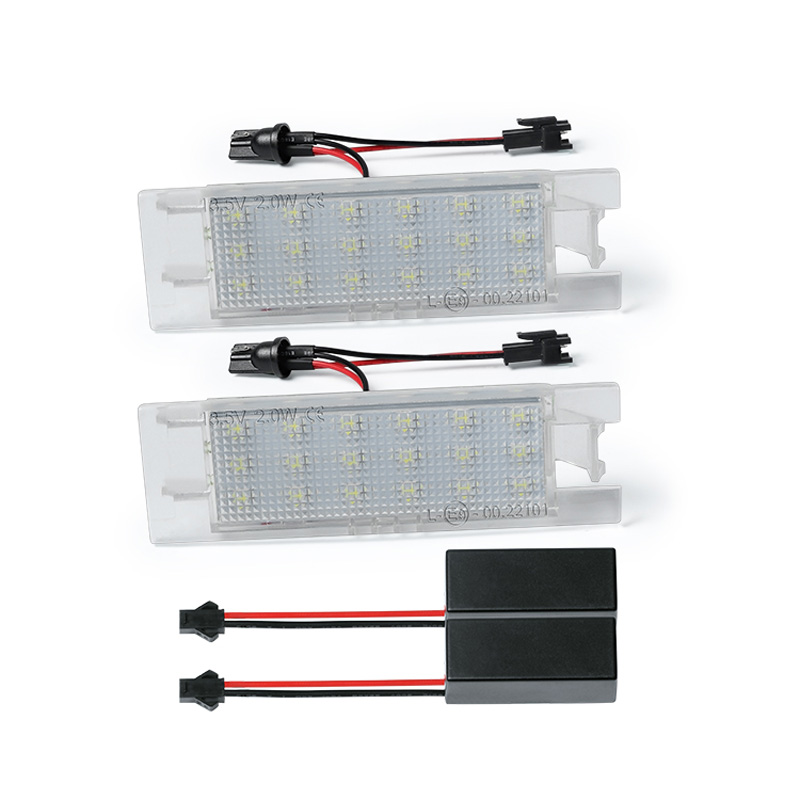 2Pc 18 LED SMD車番号ナンバープレートライトVauxhall Opel Zafira Corsa C D Astra H J Vectra M8617 DC 12V用ランプ電球