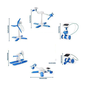 Năng lượng mặt trời <span class=keywords><strong>Robot</strong></span> khoa học Kit 6-in-1 STEM học tập Xây dựng đồ chơi cho trẻ em với động cơ cánh quạt giáo dục kit đi Bộ <span class=keywords><strong>Robot</strong></span> - Product Image 4