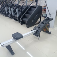 Máquina de Remo para Gimnasio o Uso Doméstico con Diseño Ergonómico, Mide Calorías Quemadas, Tiempo, Frecuencia de Remo y Distancia