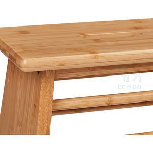 Repose-pieds en bambou Tabouret robuste Tabouret pour enfants Fauteuils de salle de bain Repose-pieds naturellement solides - Product Image 2