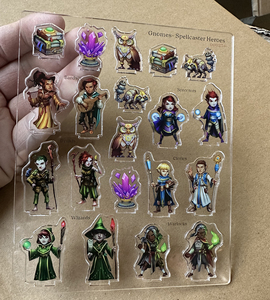 Tùy Chỉnh In Thiên Thần Anime Thân Thiện Với Môi Nhựa Acrylic UV In Bàn Hình Standee Cho Dungeons & Dragons RPG Trò Chơi - Product Image 6