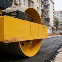 Rouleau compresseur routier CNCMC TRS10 10000 kg à moteur Cummins haute puissance pour le compactage de la base routière - Vente chaude