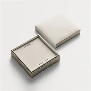 Caja de joyería con tapa de papel y base, cajas de joyería personalizadas con embalaje con logotipo, gran oferta, 2023