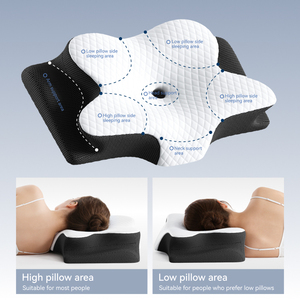 <span class=keywords><strong>Cuscino</strong></span> in Memory Foam Cervicale <span class=keywords><strong>per</strong></span> Alleviare il Dolore al <span class=keywords><strong>Collo</strong></span>, <span class=keywords><strong>Cuscino</strong></span> Ortopedico Traspirante in Memory Foam Sagomato <span class=keywords><strong>per</strong></span> un Sonno Confortevole - Product Image 6