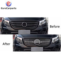 Kit de carrosserie avant ABS pour Mercedes Classe V Vito W447 V260 V250, pièces de carrosserie automobile, grille diamantée pour accessoires de voiture Mercedes
