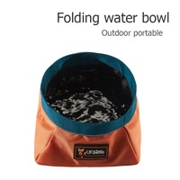 Bol de nourriture pour chien pliable portable en gros d'usine, bol d'alimentation pour animaux de compagnie en plastique durable de style moderne de voyage avec logo personnalisé
