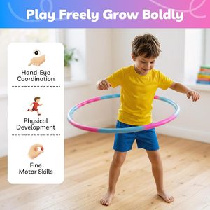 Aro de Hula Hoop de Acero Inoxidable para Fitness, Diseño de Tiras, 6 Secciones, 90 cm, para Hombres y Mujeres, Venta al Por Mayor - Product Image 6