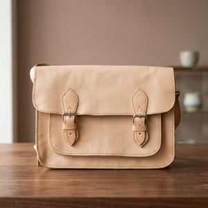 Bolso de mano de piel de becerro auténtica Premium con estilo de Biyadina Store, monedero marrón claro con cremallera Vintage, accesorio de viaje ligero hecho - Product Image 3