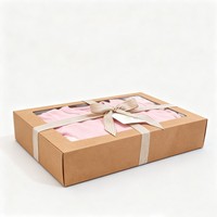 Boîte à jouets en tissu rose de luxe avec logo imprimé numérique personnalisé pour enfants, écologique, boîte cadeau pour bébé avec fenêtre