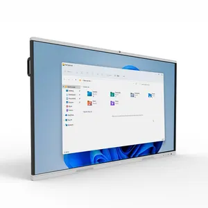 Akıllı tahta 55 65 75 85 86 98 inç HD2K/4K kızılötesi beyaz tahta dokunmatik ekran All-in-one PC makine akıllı teknoloji okul için
