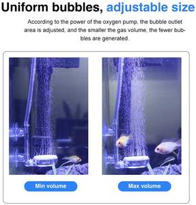 <span class=keywords><strong>Kit</strong></span> nano à bulles d'aquarium en céramique avec diffuseur super haut de contrôle <span class=keywords><strong>Vae</strong></span> et pierre à air silencieuse pour l'oxygène dissous - Product Image 5