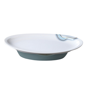 Plato ovalado de imitación de porcelana china estilo hotel, para pescado, con función de calentamiento y conservación del calor, para uso en restaurantes. - Product Image 5