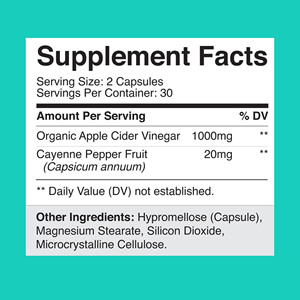 Cápsulas de Vinagre de Sidra de Manzana Más Populares, Apoyo para la Limpieza, el Metabolismo, el Equilibrio Interior y un Peso Saludable - Product Image 6