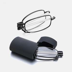 Lunettes de lecture pliables anti-lumière bleue avec étui, logo personnalisé, vente en gros, pour hommes et femmes, portables, télescopiques, pour presbytie - Product Image 1