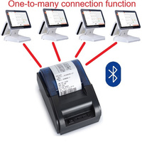 Printer POS 58mm USB, Printer Thermal untuk Struk, Printer Dapur Restoran, Mendukung Laci Kas