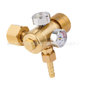 Réducteur de pression tout en cuivre réglable avec manomètre pour régulateur de gaz, norme nationale - Product Image 4