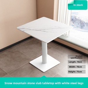 <span class=keywords><strong>Tavolo</strong></span> da Pranzo Quadrato in Pietra Sinterizzata per Uso Commerciale, Resistente al Calore e ai Graffi, per Negozi di Tè, Caffetterie, Ristoranti, Hotel e Hotpot - Product Image 6