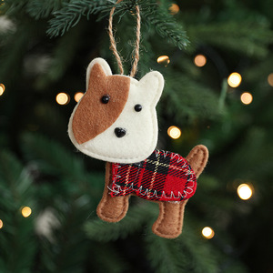 Wholesale Felt Cloth Christmas Hanging Ornament Mixed Cartoon Shape Design Xmas Tree Window Home Holiday Decoration - Product Image 3