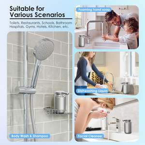 Distributeur de savon mural en acier inoxydable pour cuisine, distributeur automatique de savon mousse sans contact, vente en gros - Product Image 4