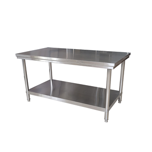 Établi en acier inoxydable à 2 niveaux d'usine australienne 304 Équipement de cuisine commerciale Assemblage de <span class=keywords><strong>chef</strong></span> Étagère de table de travail Cuisines - Product Image 1