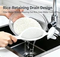 Último Diseño: Filtro Desmontable Colgante para Lavar Arroz, Barra Antiderrames de PP/PE para Limpieza de Granos en Cocina Doméstica