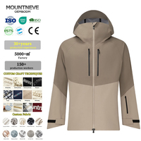 Jaket Pria Custom Hardshell Gorpcore Mountain Core 3-Layer Tahan Air Jahitan Tersegel Teknis Outdoor Hiking Anti Angin Oem