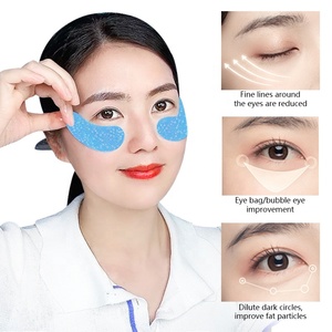 Masque en feuille pour les yeux à la marque privée GHK-Cu, au collagène, au thé vert, aux algues marines et à l'acide hyaluronique, <span class=keywords><strong>anti</strong></span>-poches, éclaircissant les <span class=keywords><strong>cernes</strong></span>, végétalien - Product Image 2
