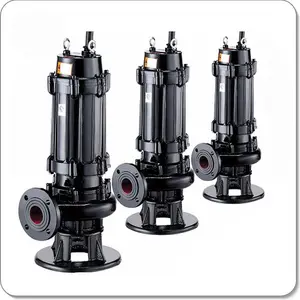 WQ Series Slurry Pumps No-clog Submersible Sewage Sand Dredge Mud Pump Electric OEM Centrifugal Pump Mechanical Seal 20m 8inch