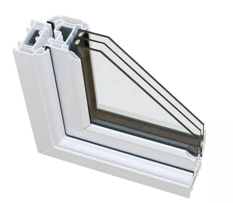 Double Layer Triple Glazed Silver Insulating Glass Window For Insulated Glass Room