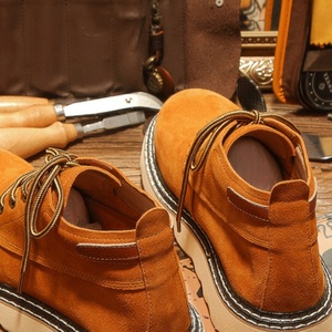 Botas de Trabajo para Hombre, de Cuero Genuino, Casuales, Antideslizantes, de Gamuza, Estilo Retro, Transpirables, para Exteriores - Product Image 6