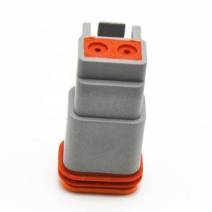 Conector de cable eléctrico hembra para coche, enchufe de plástico impermeable con sello mejorado, serie Deutsch <span class=keywords><strong>DT</strong></span>, <span class=keywords><strong>2</strong></span> pines/way - Product Image 4