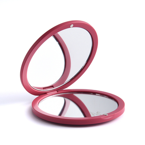 Portable Custom Logo ABS Round Dual Side Cosmetic Pink Fold <b>Compact</b> Pocket <b>Mirror</b> - Product Image 6