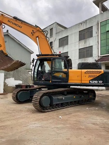 Excavatrice sur chenilles d'occasion Hyundai R520LVS 52 tonnes, moteur Cummins d'origine coréenne, pour travaux miniers lourds, faible nombre d'heures de fonctionnement, complète - Product Image 4