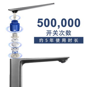 Basin Faucet Single Handle Ceramic Valve Core <b>Deck</b> Mounted Single Hole Copper Basin Faucet - Product Image 4