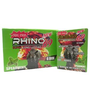 Diseño Gratuito Personalizado de Tiras Orales RHINO 69 para Mejoramiento Masculino, Caja de Exhibición de Cartón con Blister para Cápsulas Rhino Max Mints - Product Image 2