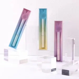 2022 sıcak satış promosyon 3 renk dolma kalem özel yaratıcı şekil plastik Kawaii gökkuşağı kalem tedarikçisi