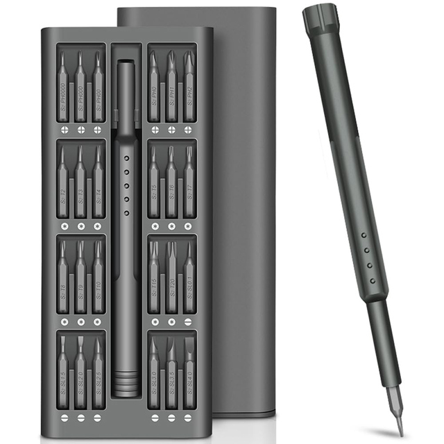 24 in 1 Premium Precision Screw Drivers Tool Set Small Screwdriver for Electronics PC Watch