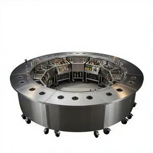 Estación de Bar OEM Envolvente de 360 Grados con Perspectiva Central para Bartending y Sistema Integrado de Cerveza de Barril - Product Image 1