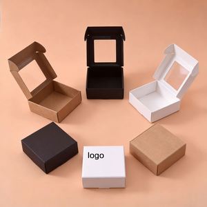 Factory Direct Customizable Free Design Windowed White Card Gift <b>Box</b> Sleek Ideal for <b>Small</b> Product <b>Packaging</b> - Product Image 1